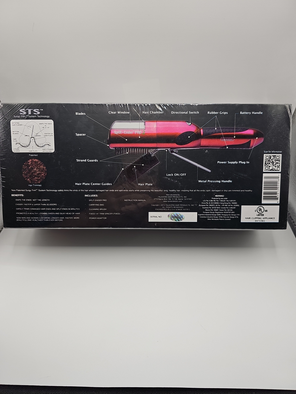 Split-Ender Pro 2 Cordless Split End Hair Trimmer  NEW - Picture 7 of 9